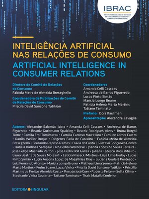 cover image of Inteligência artificial nas relações de consumo
